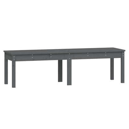 Hagebenk 2 seter grå 159,5x44x45 cm heltre furu
