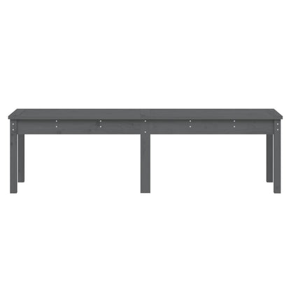 Hagebenk 2 seter grå 159,5x44x45 cm heltre furu