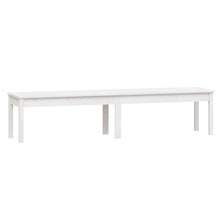 Hagebenk 2 seter hvit 203,5x44x45 cm heltre furu