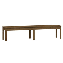 Hagebenk 2 seter honningbrun 203,5x44x45 cm heltre furu