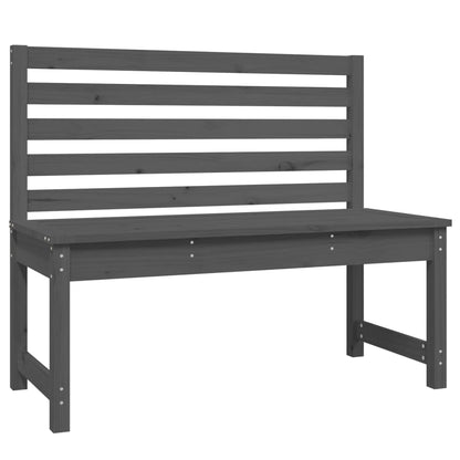 Hagebenk grå 109 cm heltre furu