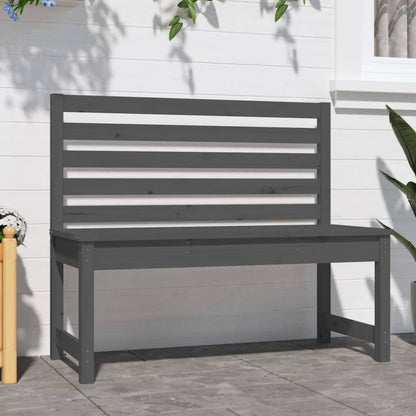 Hagebenk grå 109 cm heltre furu