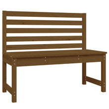 Hagebenk honningbrun 109 cm heltre furu