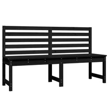 Hagebenk svart 157,5 cm heltre furu