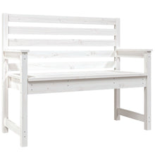 Hagebenk hvit 109x48x91,5 cm heltre furu
