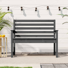 Hagebenk grå 109x48x91,5 cm heltre furu