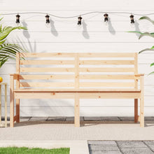 Hagebenk 159,5x48x91,5 cm heltre furu