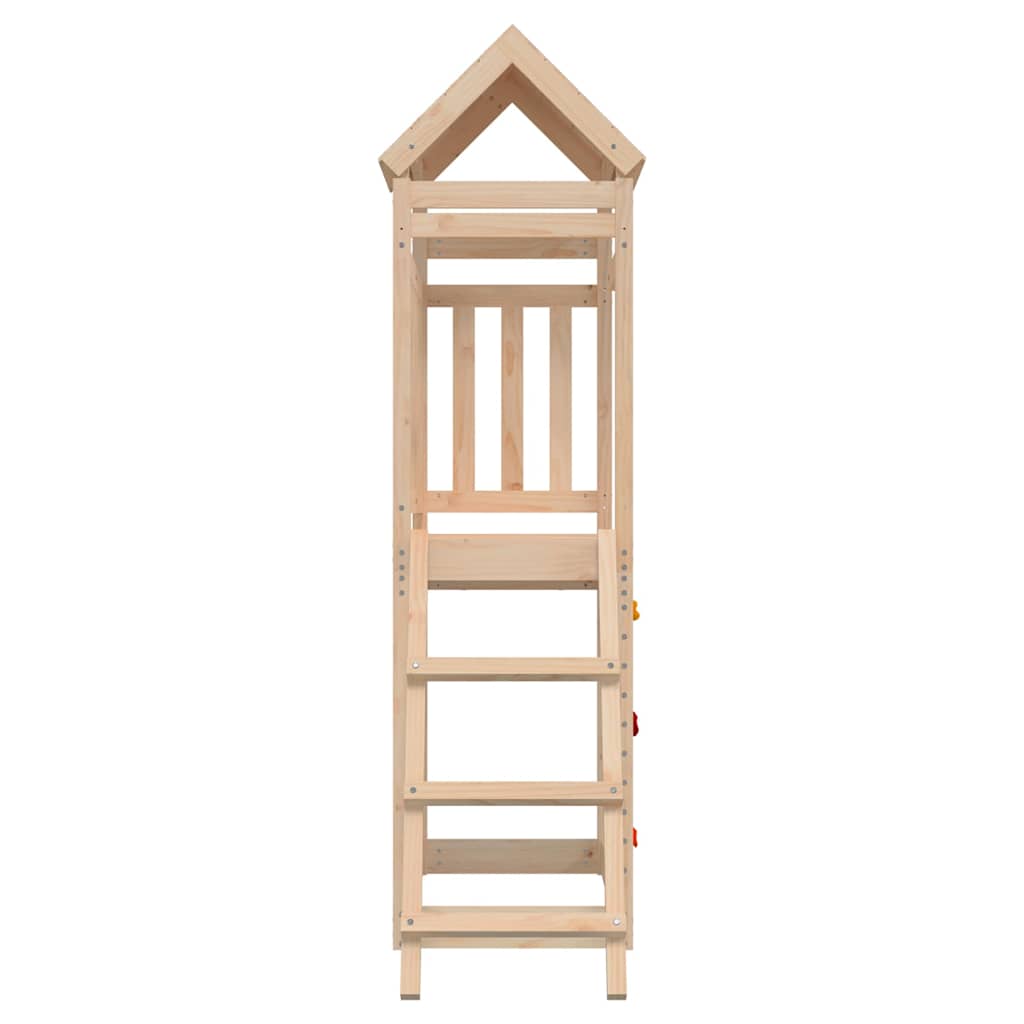 Utendørs lekesett 52,5x110,5x214 cm heltre furu