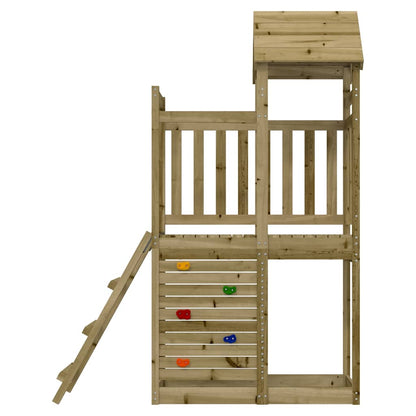 Utendørs lekesett 52,5x110,5x214 cm impregnert furu