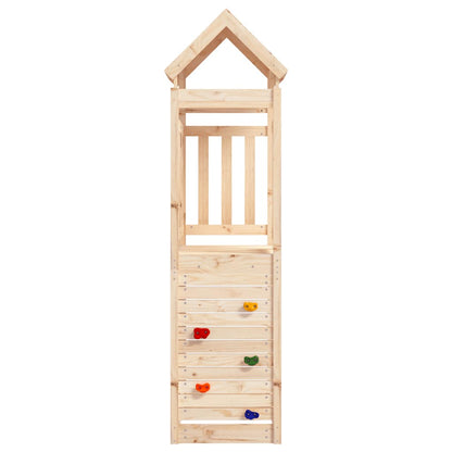Leketårn med katrevegg 53x110,5x214 cm heltre furu