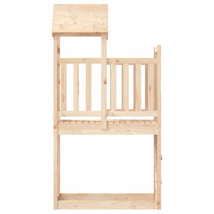 Leketårn med katrevegg 53x110,5x214 cm heltre furu