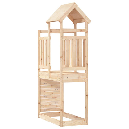 Leketårn med katrevegg 53x110,5x214 cm heltre furu