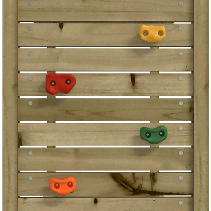 Leketårn med katrevegg 53x110,5x214 cm impregnert furu