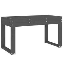 Hagebenk grå 80x38x45 cm heltre furu
