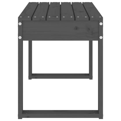 Hagebenk grå 80x38x45 cm heltre furu