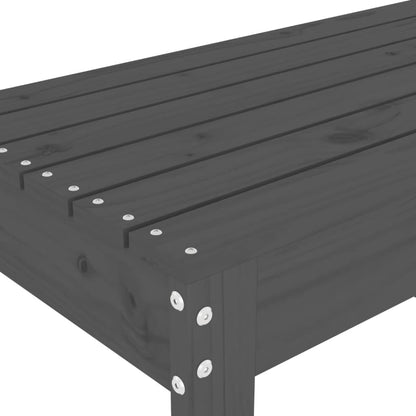 Hagebenk grå 80x38x45 cm heltre furu