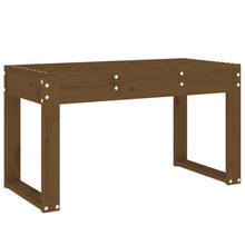 Hagebenk honningbrun 80x38x45 cm heltre furu