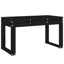 Hagebenk svart 80x38x45 cm heltre furu