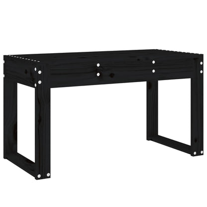 Hagebenk svart 80x38x45 cm heltre furu