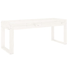 Hagebenk hvit 110x38x45 cm heltre furu