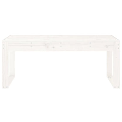 Hagebenk hvit 110x38x45 cm heltre furu
