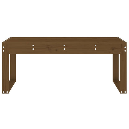 Hagebenk honningbrun 110x38x45 cm heltre furu
