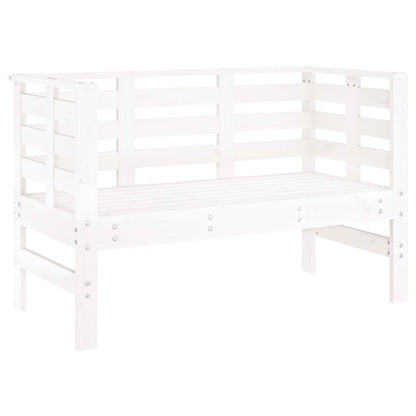 Hagebenk hvit 111,5x53x71 cm heltre furu
