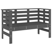 Hagebenk grå 111,5x53x71 cm heltre furu