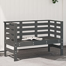 Hagebenk grå 111,5x53x71 cm heltre furu
