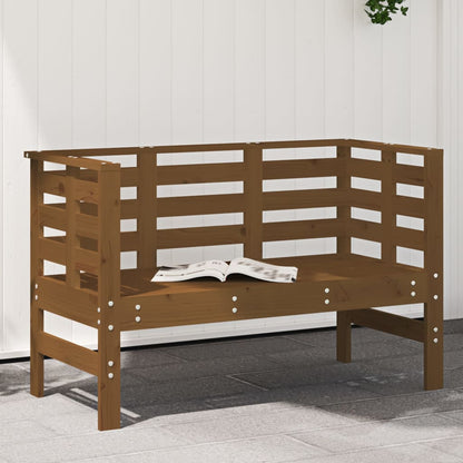 Hagebenk honningbrun 111,5x53x71 cm heltre furu