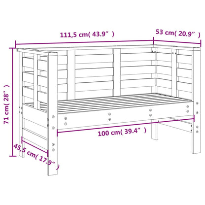 Hagebenk 111,5x53x71 cm heltre douglasgran