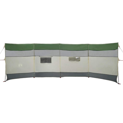Vindskjerm for camping grønn 510x153 cm vanntett