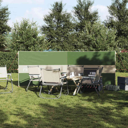 Vindskjerm for camping grønn 344x120 cm vanntett