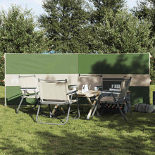 Vindskjerm for camping grønn 344x120 cm vanntett
