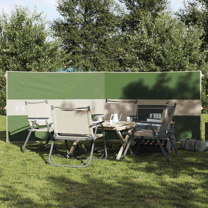 Vindskjerm for camping grønn 344x120 cm vanntett