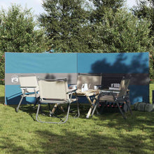 Vindskjerm for camping blå 344x120 cm vanntett