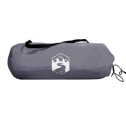 Vindskjerm for camping grå og oransje 344x120 cm vanntett
