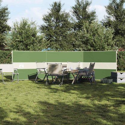 Vindskjerm for camping grønn 490x123 cm vanntett