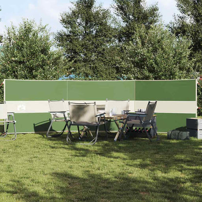 Vindskjerm for camping grønn 490x123 cm vanntett