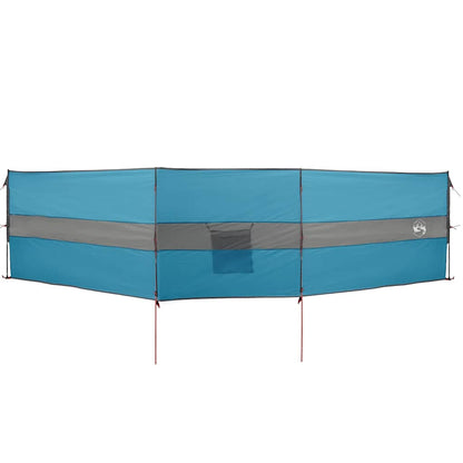 Vindskjerm for camping blå 490x123 cm vanntett
