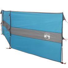 Vindskjerm for camping blå 490x123 cm vanntett