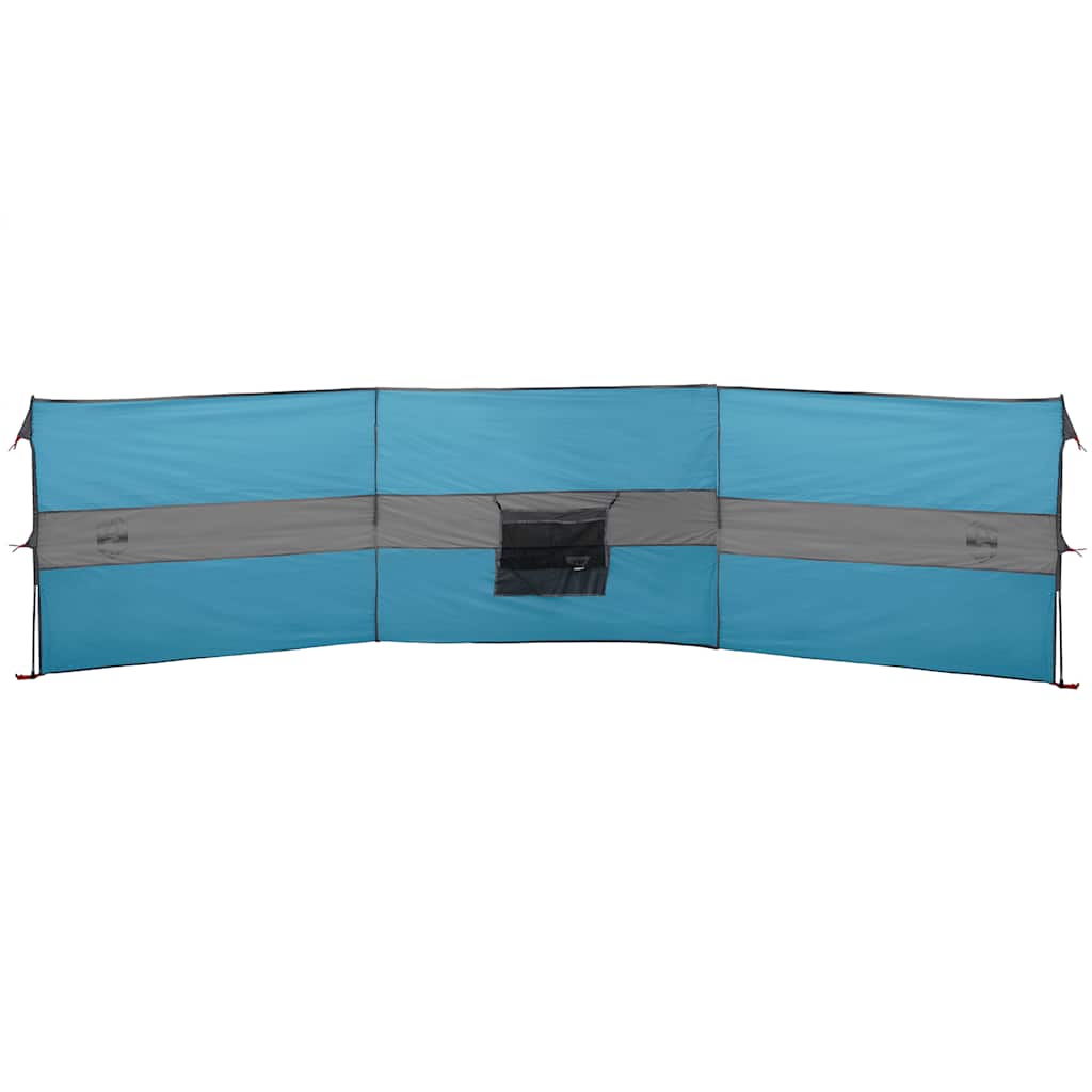 Vindskjerm for camping blå 490x123 cm vanntett