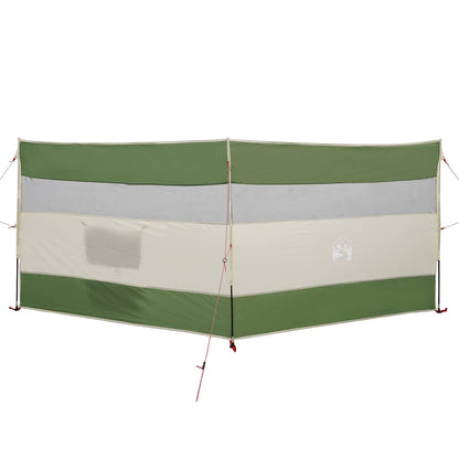 Vindskjerm for camping grønn 340x130 cm vanntett
