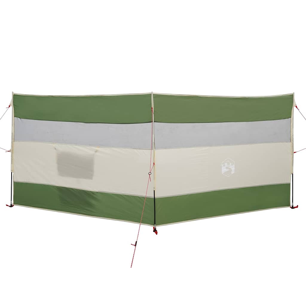 Vindskjerm for camping grønn 340x130 cm vanntett