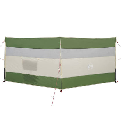 Vindskjerm for camping grønn 340x130 cm vanntett