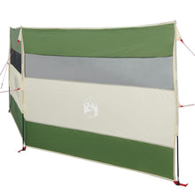 Vindskjerm for camping grønn 340x130 cm vanntett