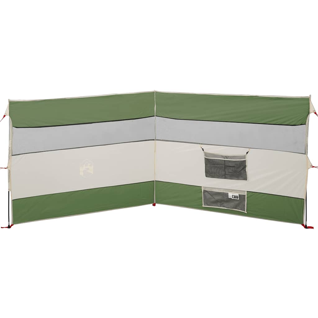 Vindskjerm for camping grønn 340x130 cm vanntett