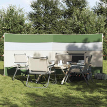 Vindskjerm for camping grønn 340x130 cm vanntett