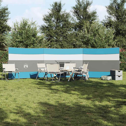 Vindskjerm for camping blå 508x130 cm vanntett