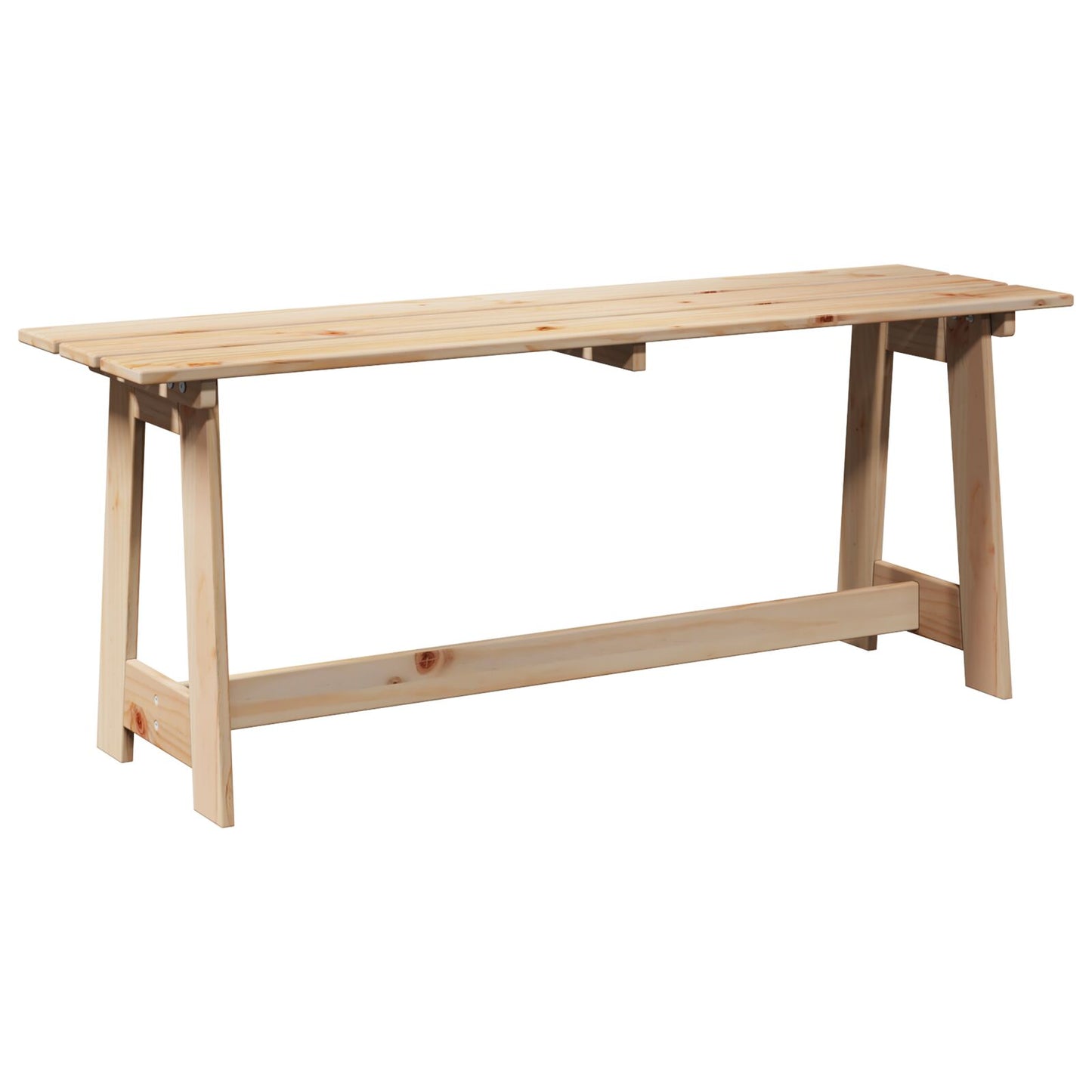Utendørs Benk 119x35x47 cm Massivt Furutre